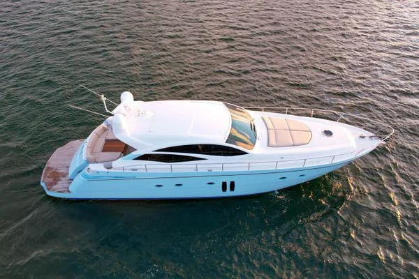 68ft Pershing Sky illuminated yacht